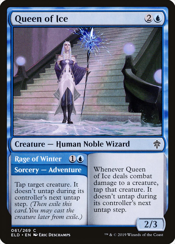 Queen of Ice // Rage of Winter [Throne of Eldraine] | Fandemonia Ltd