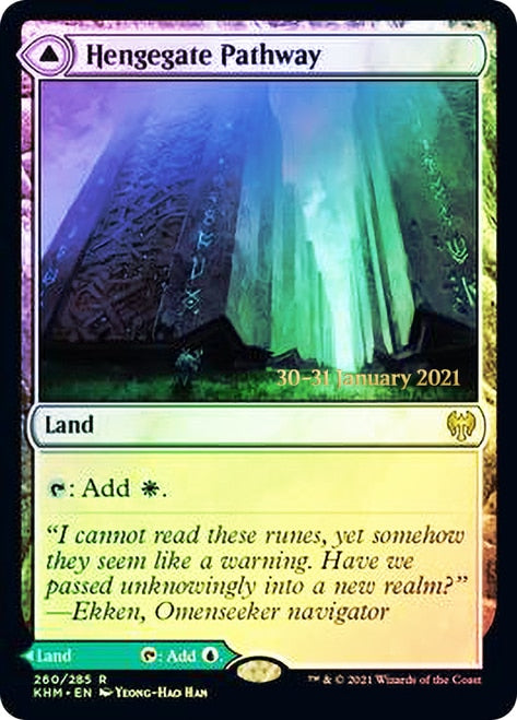 Hengegate Pathway // Mistgate Pathway  [Kaldheim Prerelease Promos] | Fandemonia Ltd