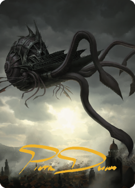Nautiloid Ship Art Card (Gold-Stamped Signature) [Commander Legends: Battle for Baldur's Gate Art Series] | Fandemonia Ltd