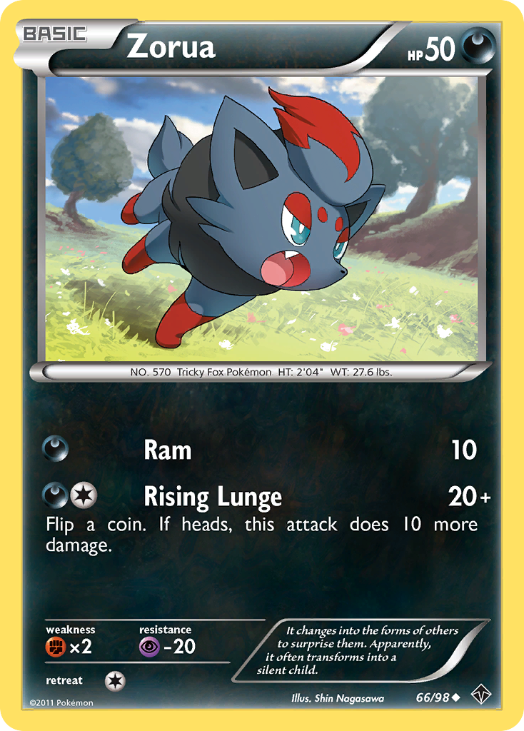 Zorua (66/98) [Black & White: Emerging Powers] | Fandemonia Ltd