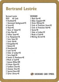 1996 Bertrand Lestree Decklist Card [World Championship Decks] | Fandemonia Ltd