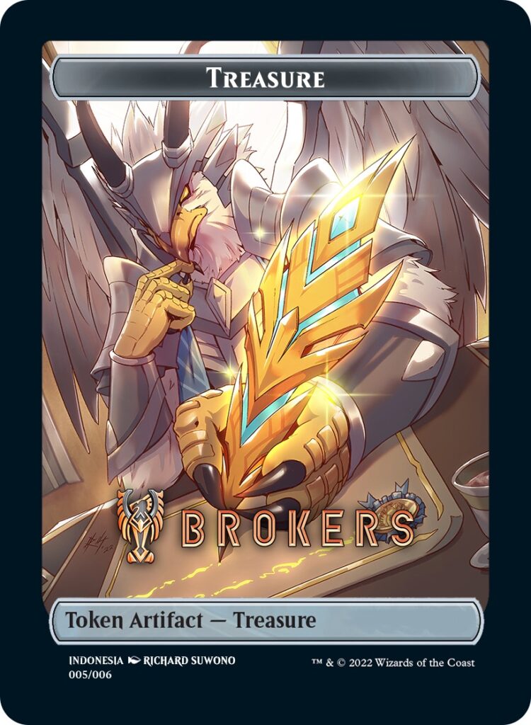 Treasure Token (Brokers) (Southeast Asia Artists) [Streets of New Capenna Tokens] | Fandemonia Ltd