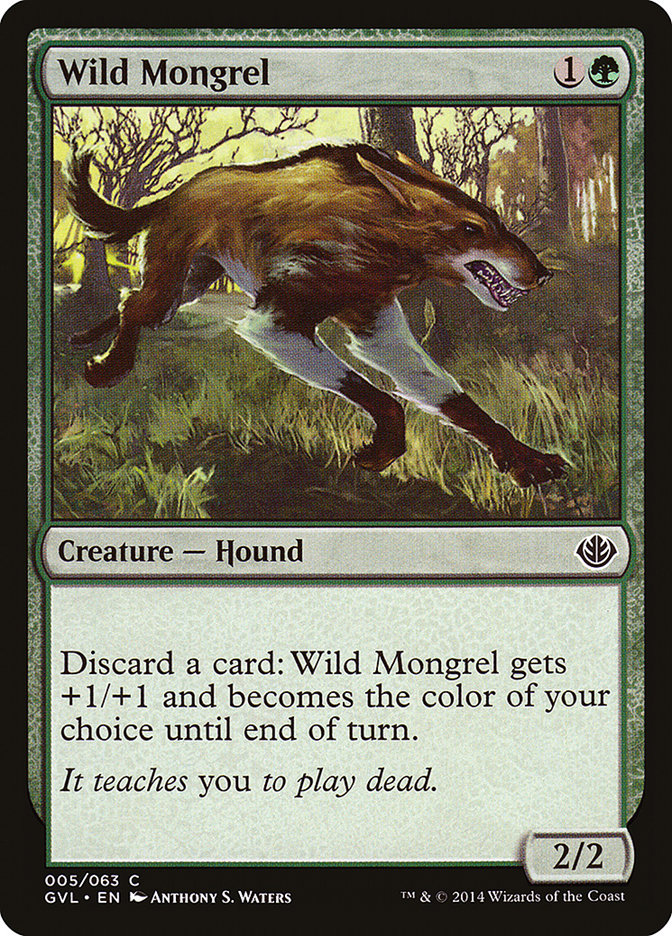 Wild Mongrel (Garruk vs. Liliana) [Duel Decks Anthology] | Fandemonia Ltd