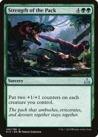 Strength of the Pack [Rivals of Ixalan] | Fandemonia Ltd
