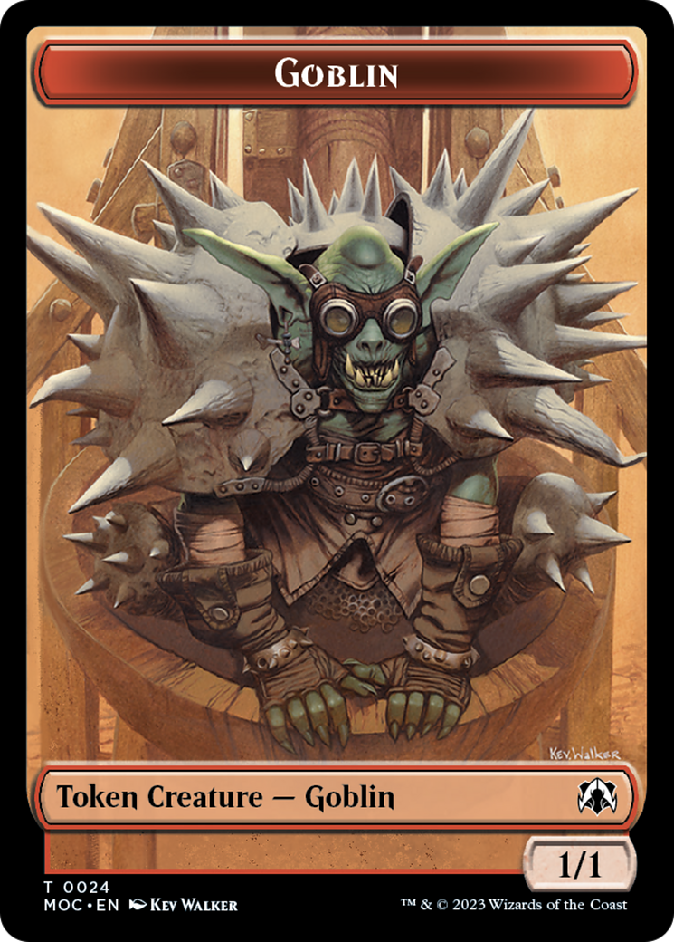 Goblin // Eldrazi Double-Sided Token [March of the Machine Commander Tokens] | Fandemonia Ltd