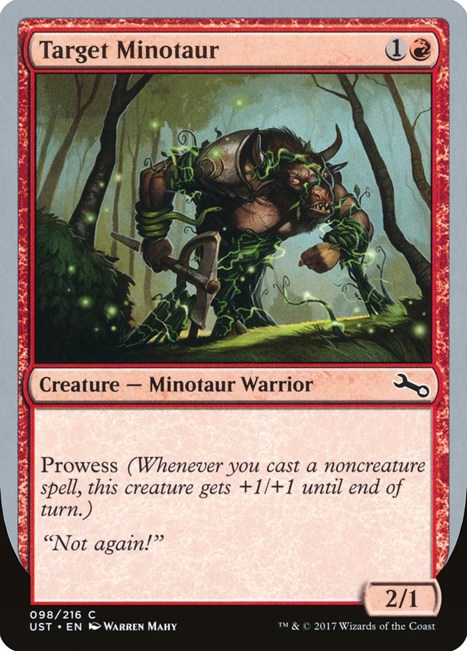 Target Minotaur (Vine Art) [Unstable] | Fandemonia Ltd