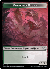 Treasure (21) // Phyrexian Hydra (11) Double-Sided Token [March of the Machine Tokens] | Fandemonia Ltd