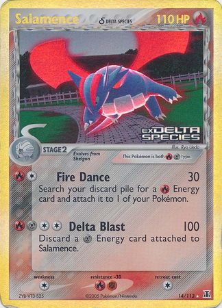 Salamence (14/113) (Delta Species) (Stamped) [EX: Delta Species] | Fandemonia Ltd