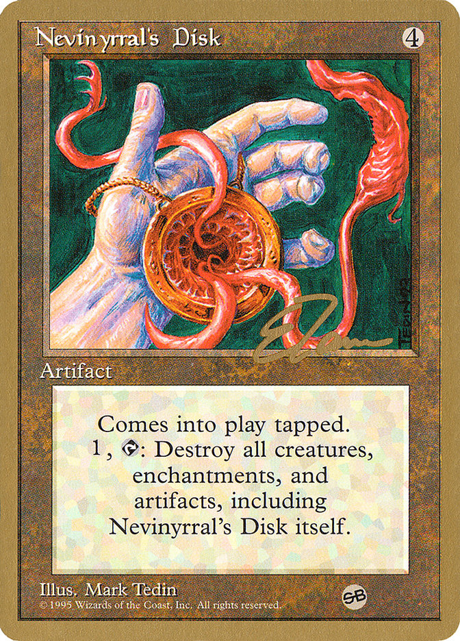 Nevinyrral's Disk (Eric Tam) (SB) [Pro Tour Collector Set] | Fandemonia Ltd