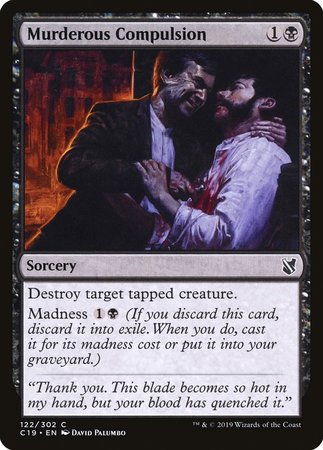 Murderous Compulsion [Commander 2019] | Fandemonia Ltd