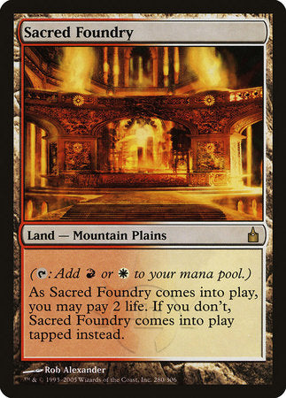 Sacred Foundry [Ravnica: City of Guilds] | Fandemonia Ltd