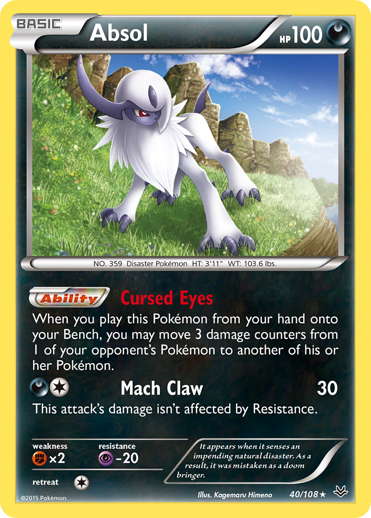 Absol (40/108) [XY: Roaring Skies] | Fandemonia Ltd