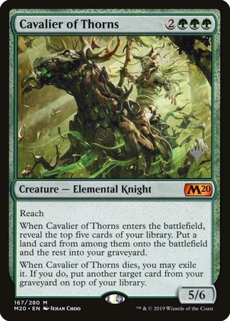 Cavalier of Thorns [Core Set 2020 Promos] | Fandemonia Ltd