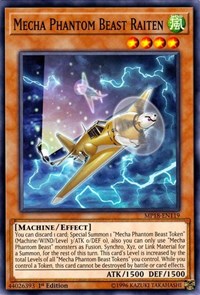 Mecha Phantom Beast Raiten [MP18-EN119] Common | Fandemonia Ltd