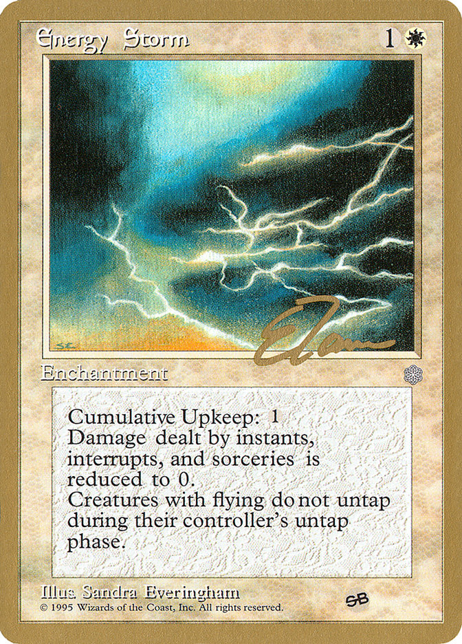 Energy Storm (Eric Tam) (SB) [Pro Tour Collector Set] | Fandemonia Ltd