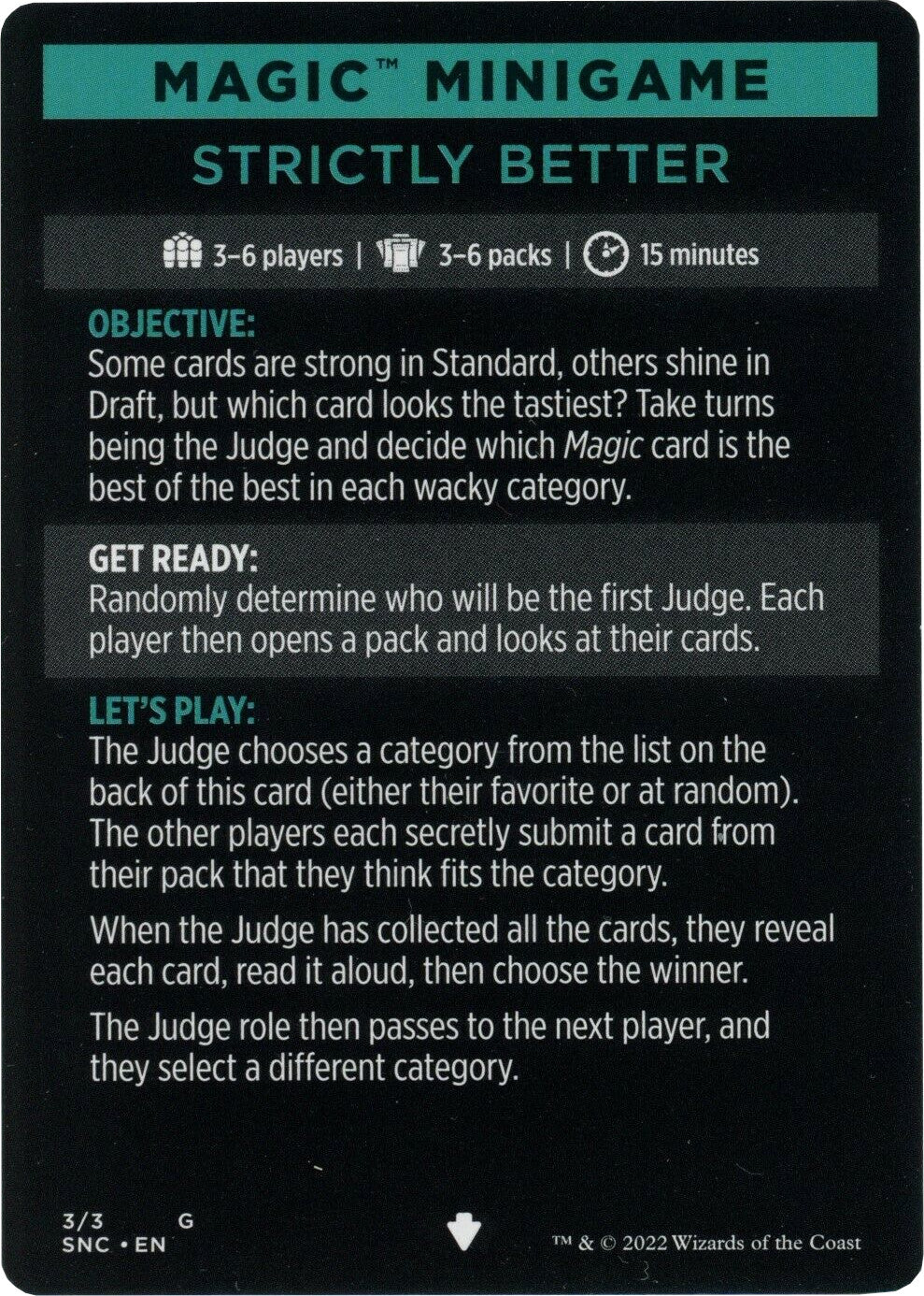 Strictly Better (Magic Minigame) [Streets of New Capenna Minigame] | Fandemonia Ltd