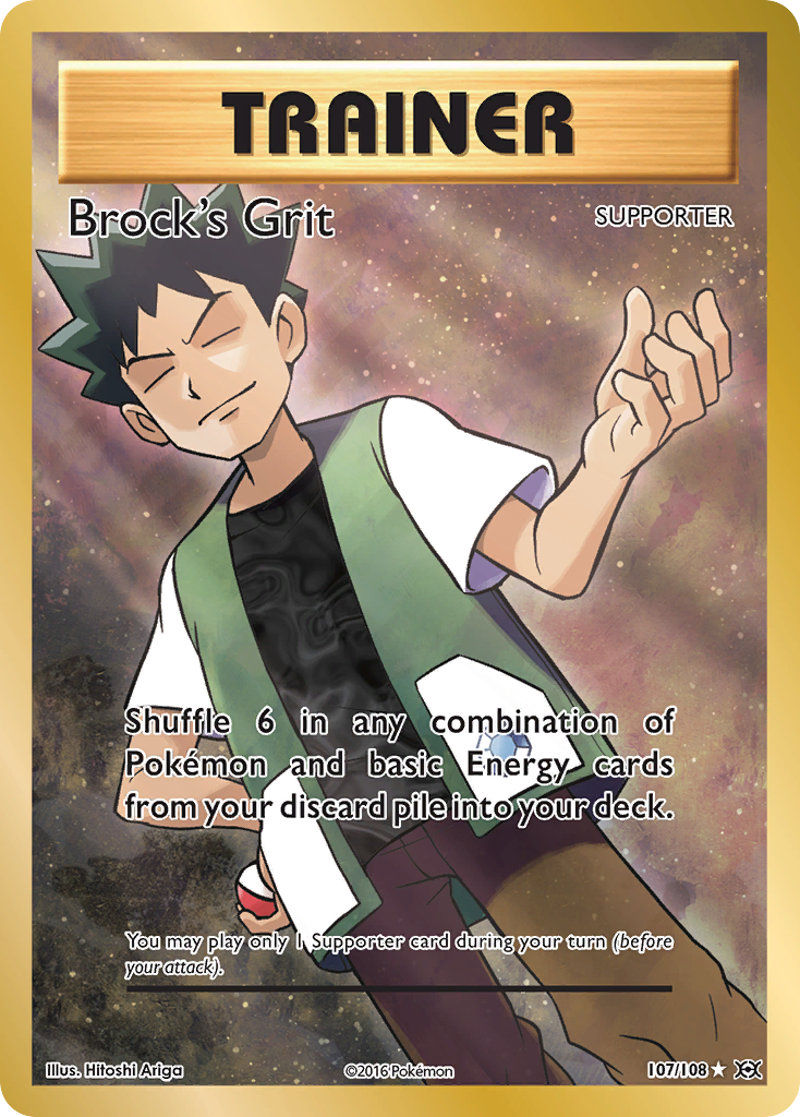 Brock's Grit (107/108) [XY: Evolutions] | Fandemonia Ltd