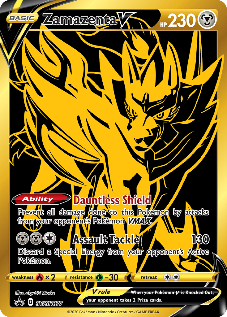 Zamazenta V (SWSH077) [Sword & Shield: Black Star Promos] | Fandemonia Ltd