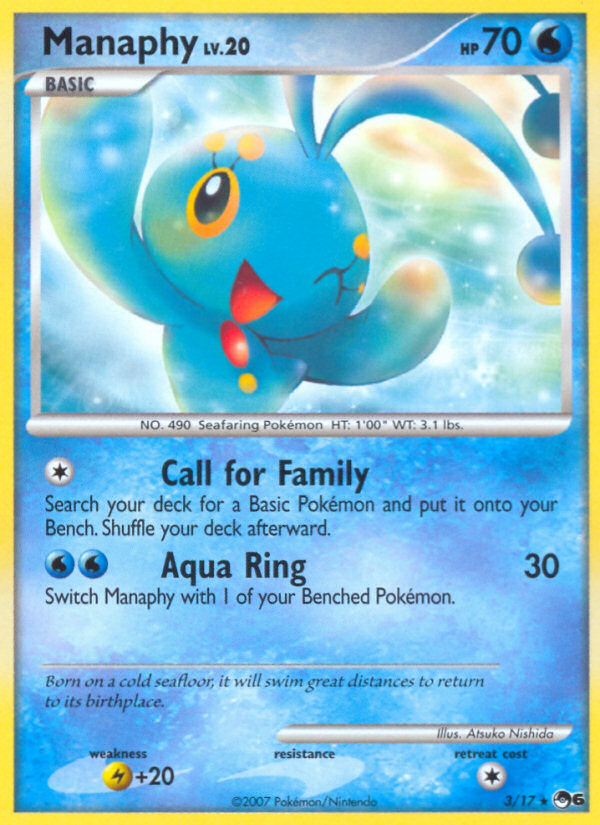 Manaphy (3/17) [POP Series 6] | Fandemonia Ltd