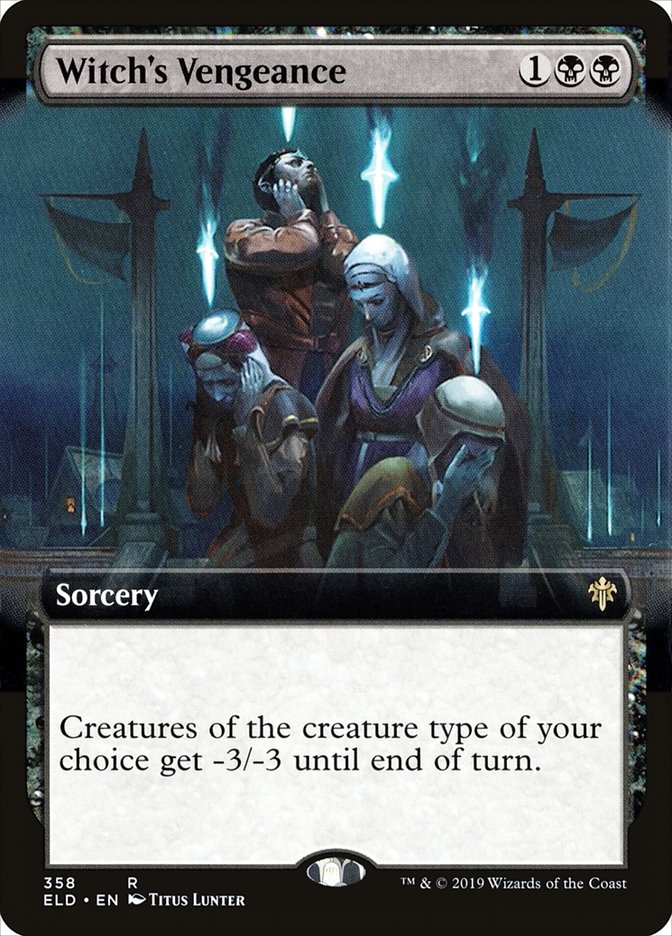 Witch's Vengeance (Extended Art) [Throne of Eldraine] | Fandemonia Ltd