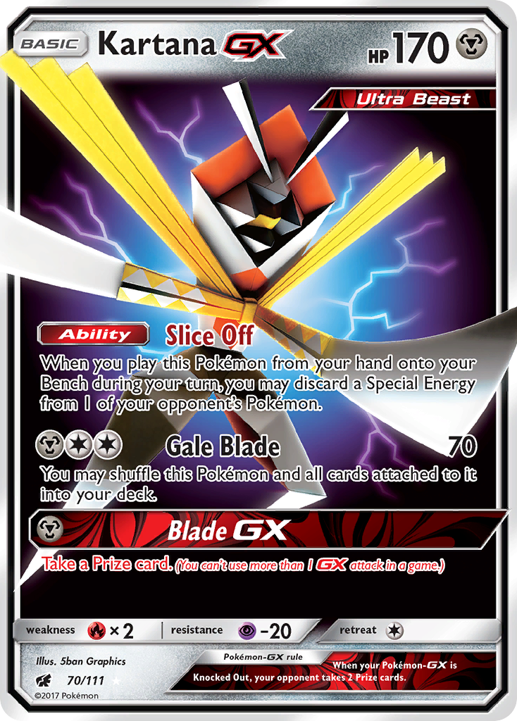 Kartana GX (70/111) [Sun & Moon: Crimson Invasion] | Fandemonia Ltd