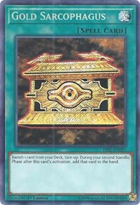 Gold Sarcophagus [HISU-EN051] Secret Rare | Fandemonia Ltd