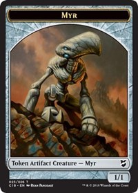 Myr (023) // Thopter (025) Double-sided Token [Commander 2018 Tokens] | Fandemonia Ltd
