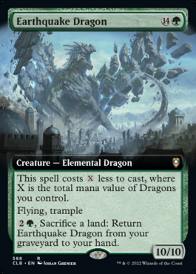Earthquake Dragon (Extended Art) [Commander Legends: Battle for Baldur's Gate] | Fandemonia Ltd