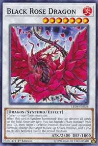 Black Rose Dragon [LED4-EN028] Common | Fandemonia Ltd