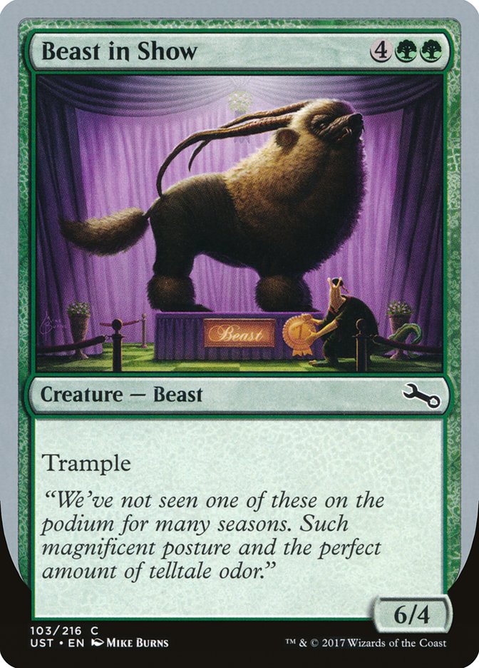 Beast in Show ("We've not seen one...") [Unstable] | Fandemonia Ltd