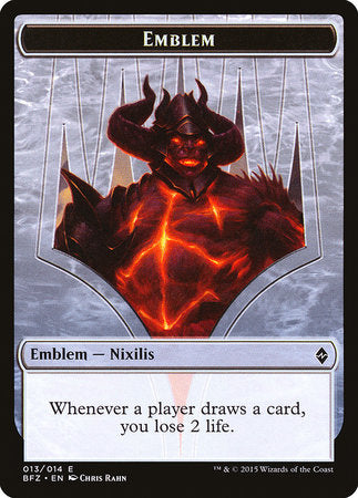 Emblem - Ob Nixilis Reignited [Battle for Zendikar Tokens] | Fandemonia Ltd