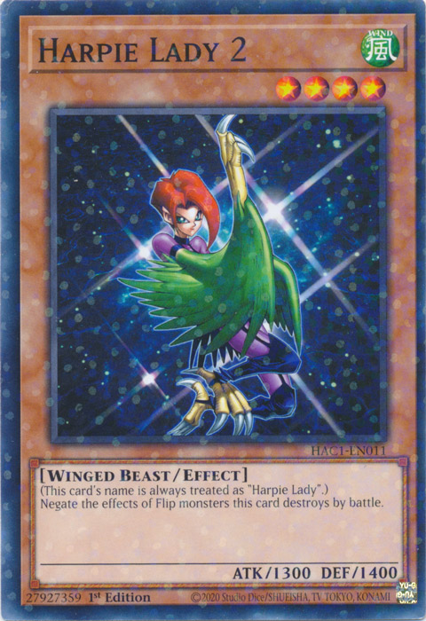 Harpie Lady 2 (Duel Terminal) [HAC1-EN011] Common | Fandemonia Ltd