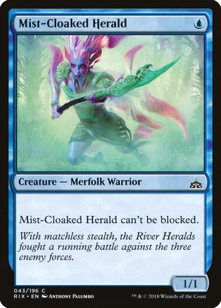 Mist-Cloaked Herald [Rivals of Ixalan] | Fandemonia Ltd