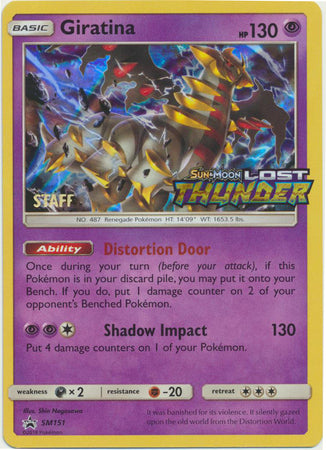 Giratina (SM151) (Staff Prerelease Promo) [Sun & Moon: Black Star Promos] | Fandemonia Ltd