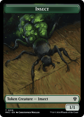 Insect (0016) // Manifest Double-Sided Token [Murders at Karlov Manor Commander Tokens] | Fandemonia Ltd