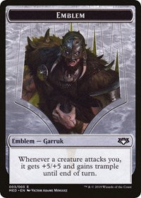 Emblem - Garruk, Apex Predator [Mythic Edition: War of the Spark] | Fandemonia Ltd