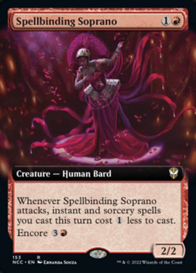 Spellbinding Soprano (Extended Art) [Streets of New Capenna Commander] | Fandemonia Ltd