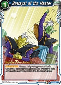 Betrayal of the Master (Assault of the Saiyans) [BT7-045_PR] | Fandemonia Ltd