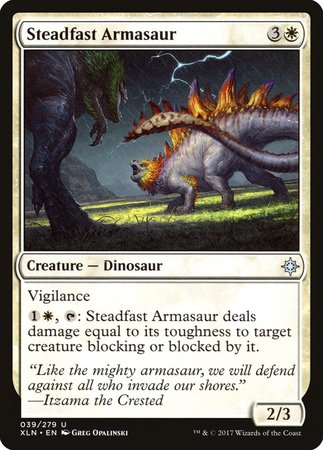 Steadfast Armasaur [Ixalan] | Fandemonia Ltd