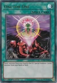 One for One [AC19-EN018] Ultra Rare | Fandemonia Ltd