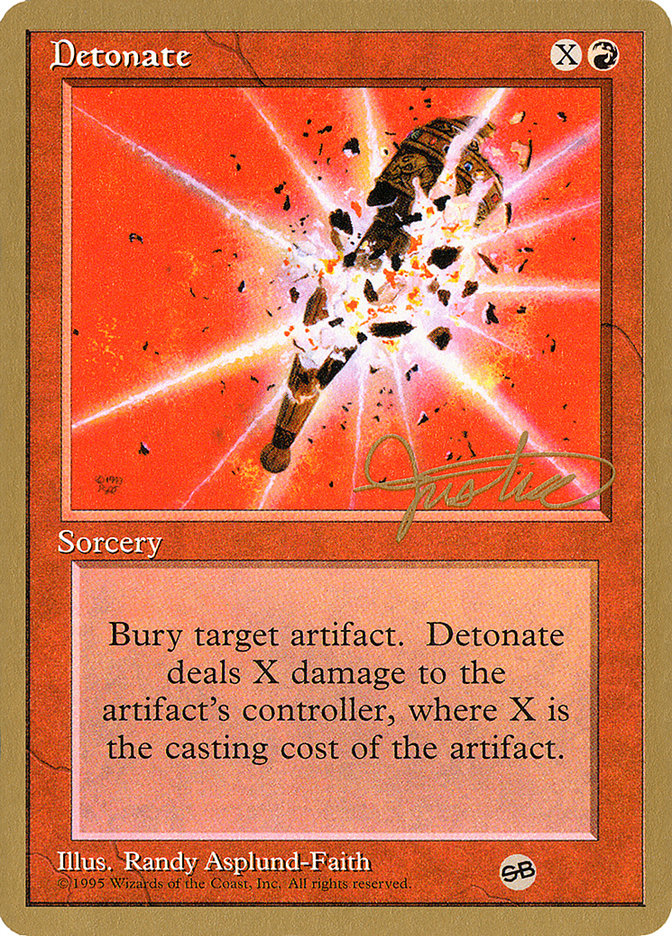 Detonate (Mark Justice) (SB) [Pro Tour Collector Set] | Fandemonia Ltd