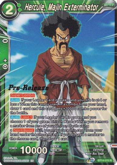 Hercule, Majin Exterminator (BT14-075) [Cross Spirits Prerelease Promos] | Fandemonia Ltd