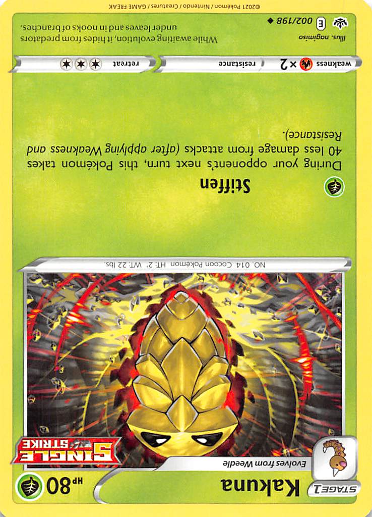 Kakuna (002/198) [Sword & Shield: Chilling Reign] | Fandemonia Ltd