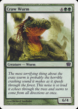 Craw Wurm [Ninth Edition] | Fandemonia Ltd