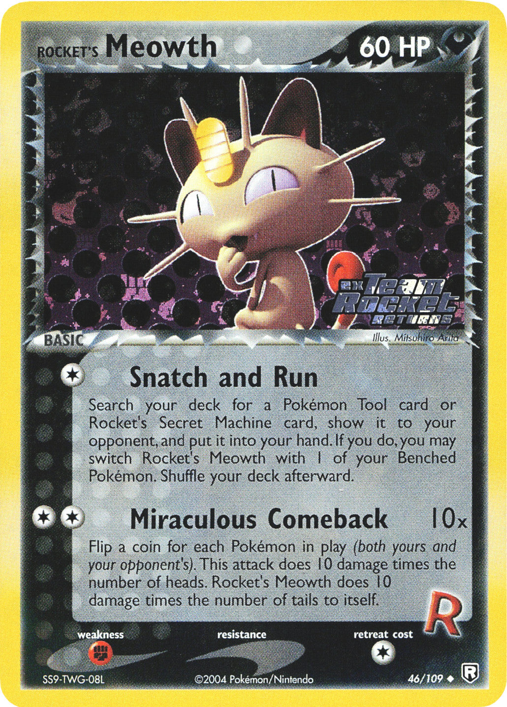 Rocket's Meowth (46/109) (Stamped) [EX: Team Rocket Returns] | Fandemonia Ltd