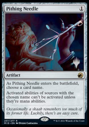 Pithing Needle (Promo Pack) [Innistrad: Midnight Hunt Promos] | Fandemonia Ltd