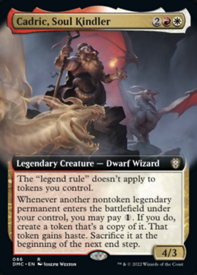 Cadric, Soul Kindler (Extended Art) [Dominaria United Commander] | Fandemonia Ltd
