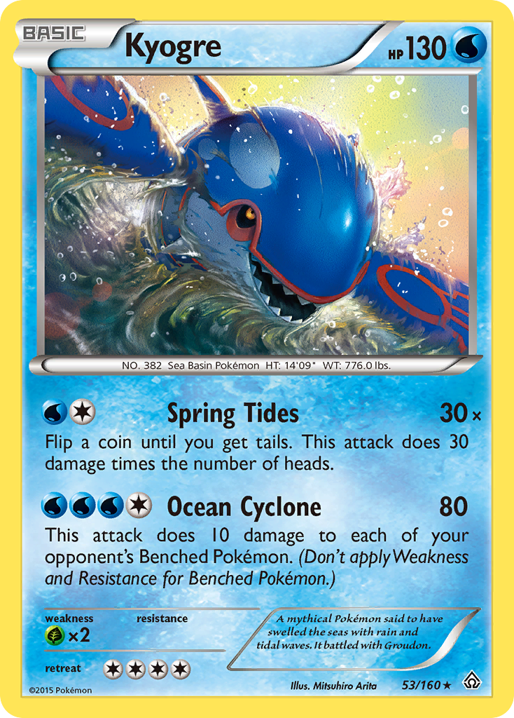 Kyogre (53/160) [XY: Primal Clash] | Fandemonia Ltd