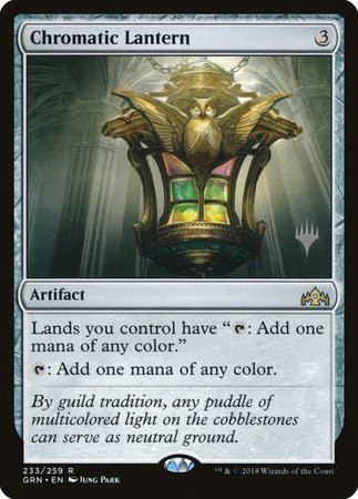 Chromatic Lantern [Guilds of Ravnica Promos] | Fandemonia Ltd