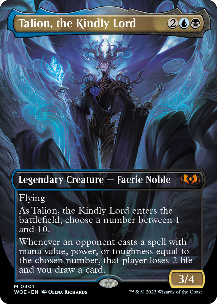 Talion, the Kindly Lord (Borderless Alternate Art) [Wilds of Eldraine] | Fandemonia Ltd